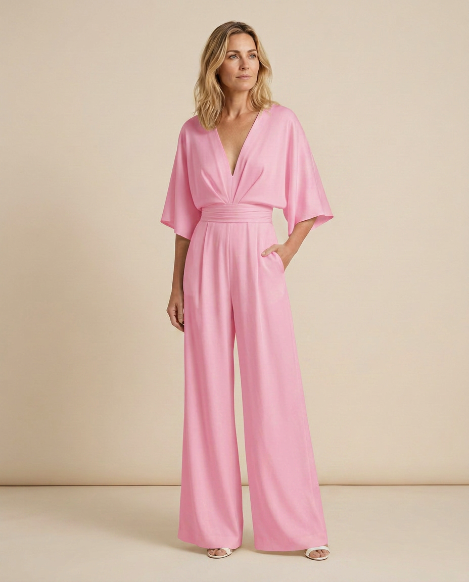Tamara | Wide-Leg Jumpsuit with V-Neckline