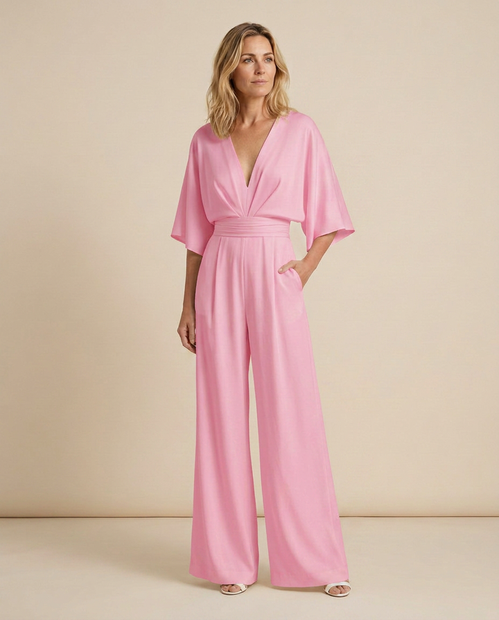 Tamara | Wide-Leg Jumpsuit with V-Neckline