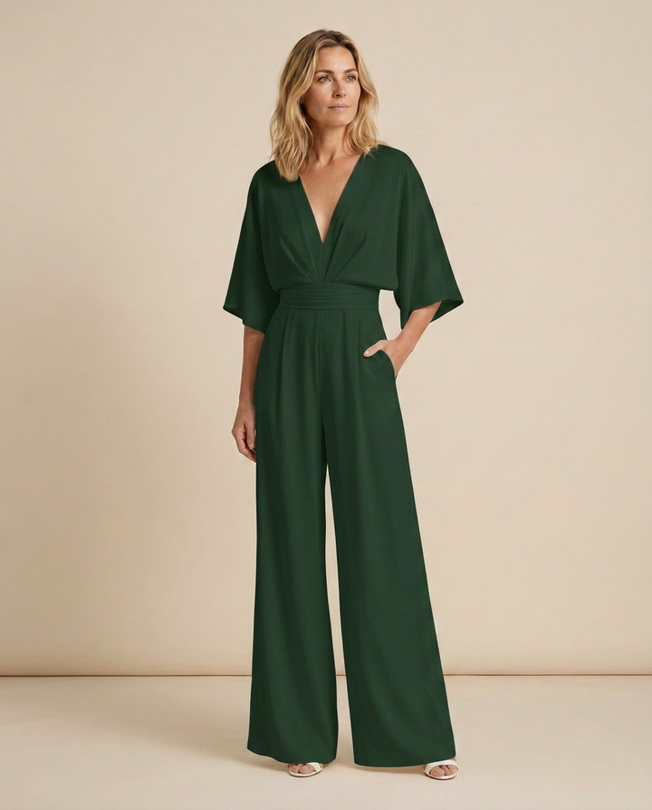 Tamara | Wide-Leg Jumpsuit with V-Neckline