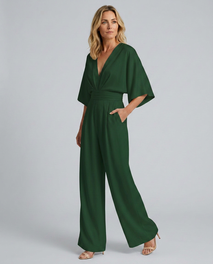 Tamara | Wide-Leg Jumpsuit with V-Neckline