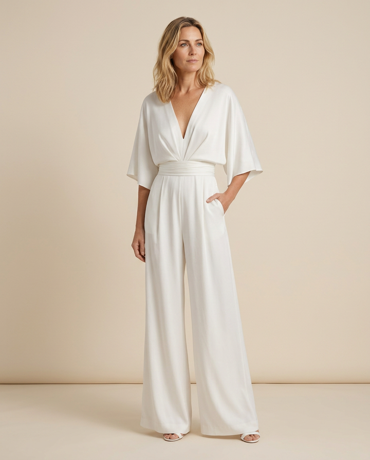 Tamara | Wide-Leg Jumpsuit with V-Neckline