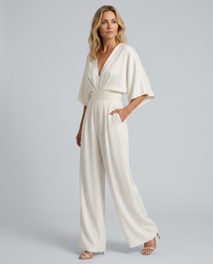 Tamara | Wide-Leg Jumpsuit with V-Neckline