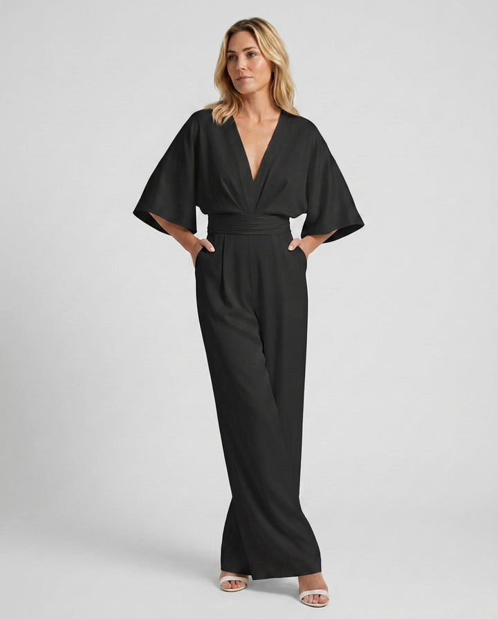 Tamara | Wide-Leg Jumpsuit with V-Neckline