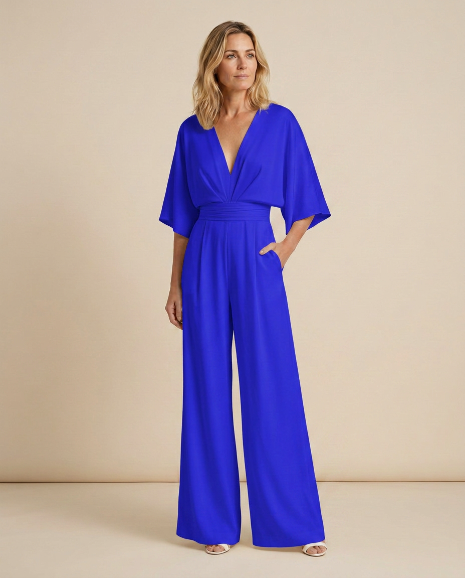Tamara | Wide-Leg Jumpsuit with V-Neckline