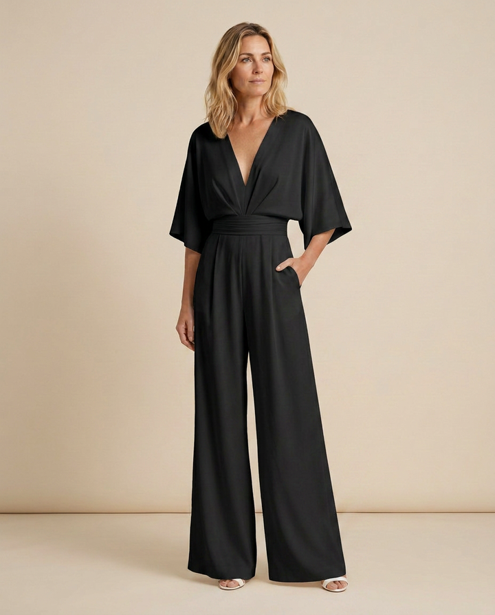 Tamara | Wide-Leg Jumpsuit with V-Neckline
