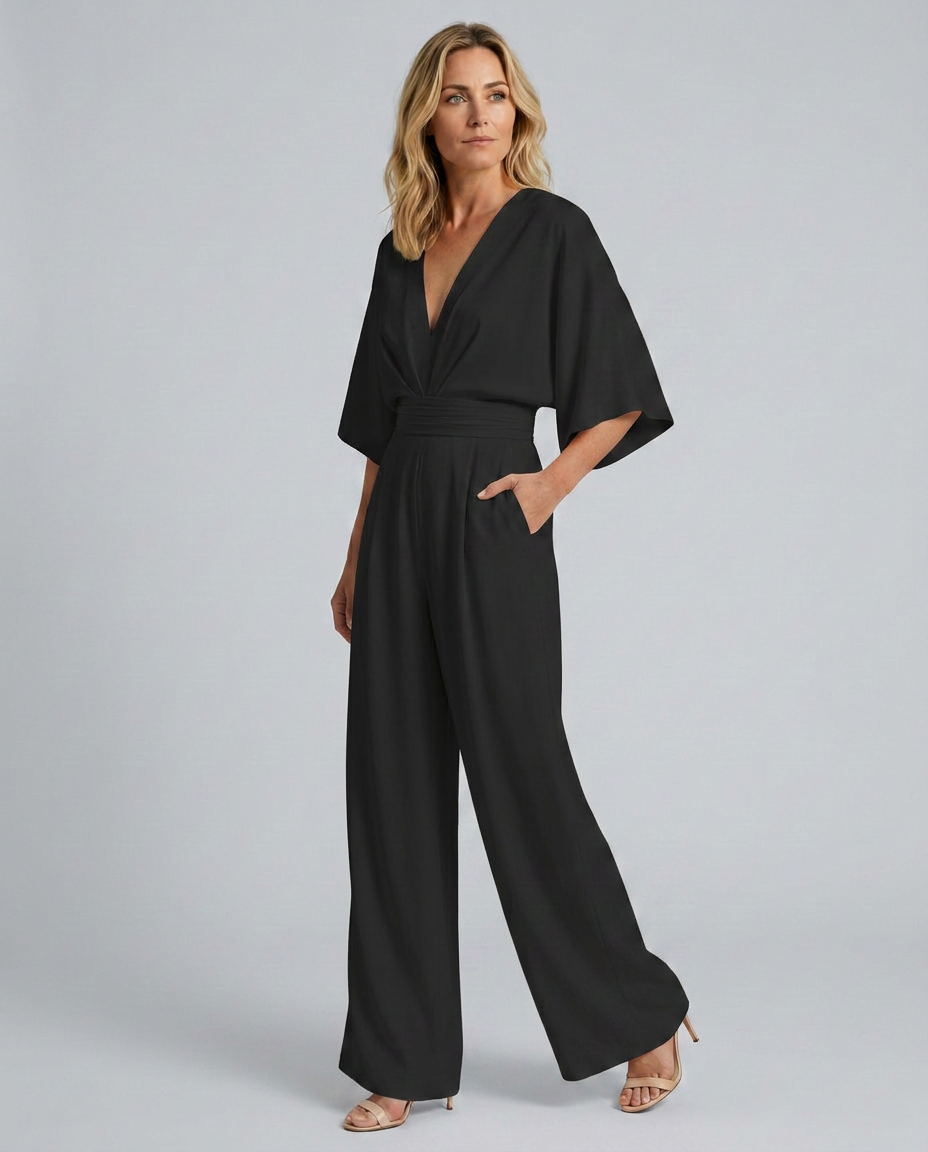Tamara | Wide-Leg Jumpsuit with V-Neckline