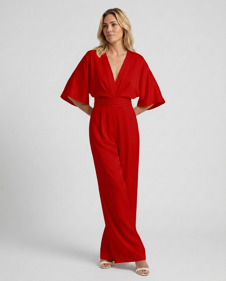Tamara | Wide-Leg Jumpsuit with V-Neckline