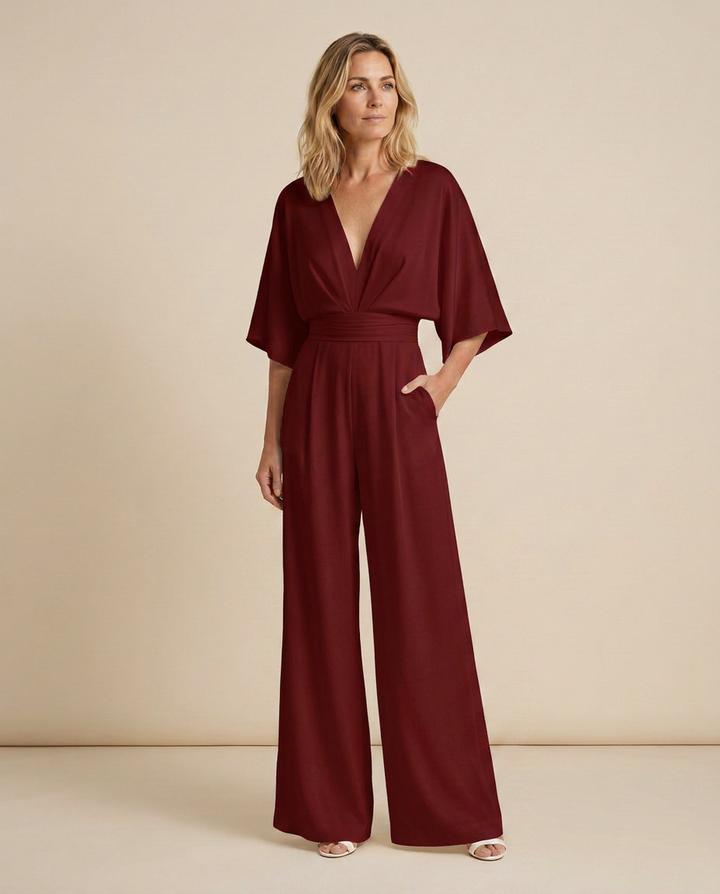 Tamara | Wide-Leg Jumpsuit with V-Neckline