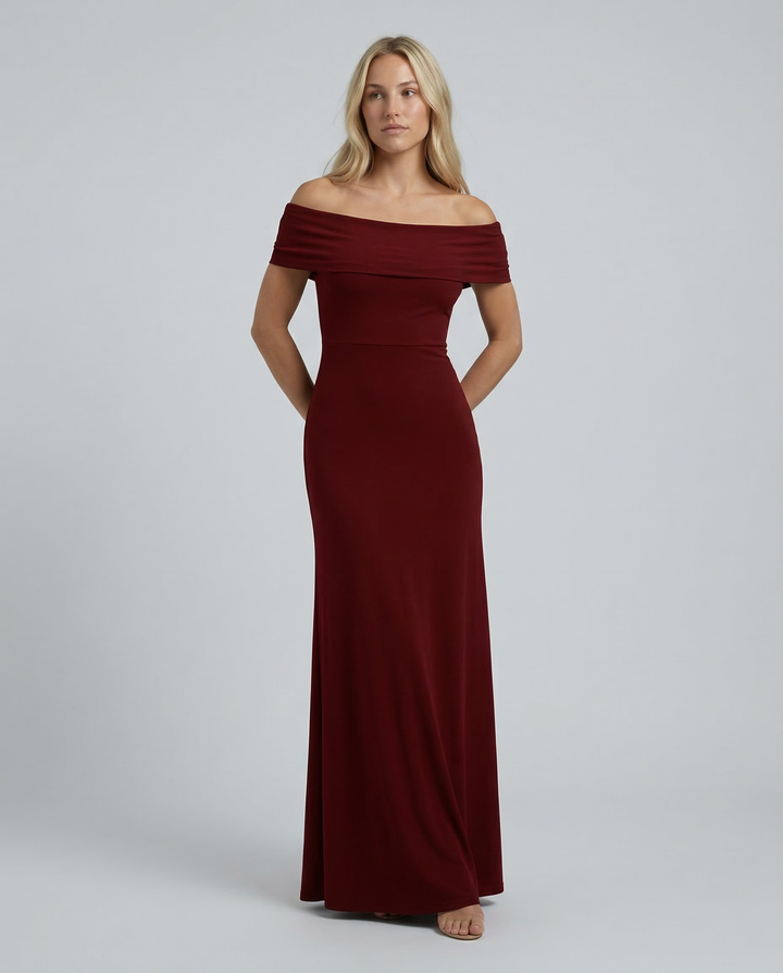 Sophia | Maxi Dress with Off-Shoulder Neckline