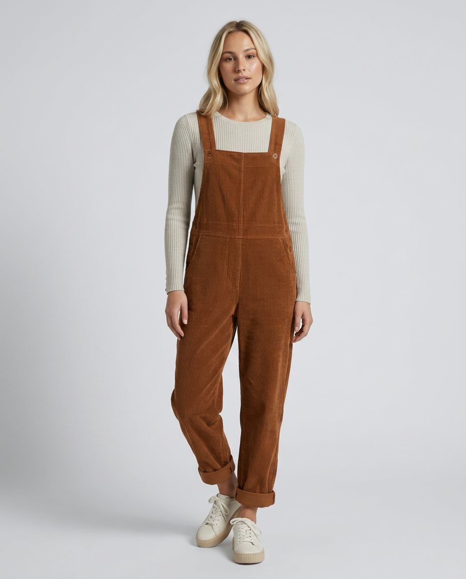 Naomi | Corduroy Jumpsuit with Adjustable Straps