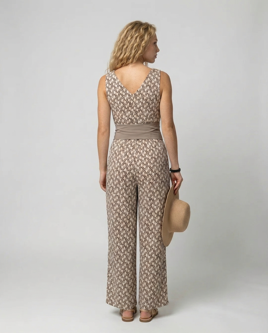 Lois | Wide-Leg Jumpsuit with Tie Waist