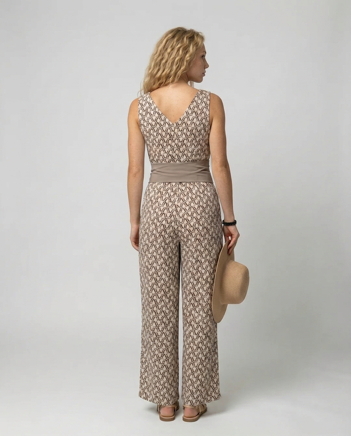 Lois | Wide-Leg Jumpsuit with Tie Waist