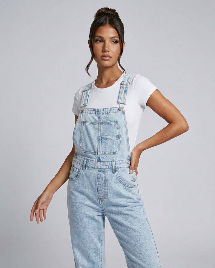 Debra | Denim Jumpsuit with Adjustable Straps