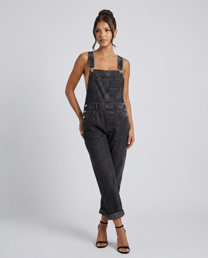Debra | Denim Jumpsuit with Adjustable Straps