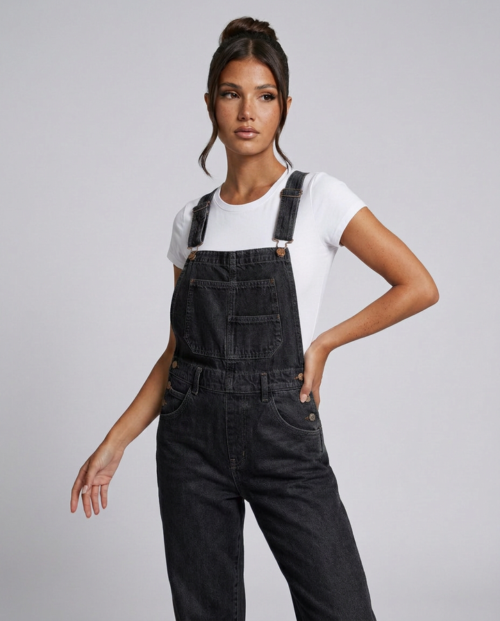 Debra | Denim Jumpsuit with Adjustable Straps