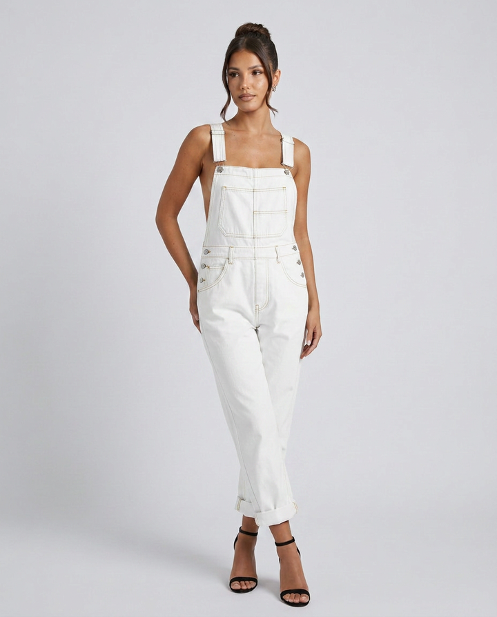 Debra | Denim Jumpsuit with Adjustable Straps