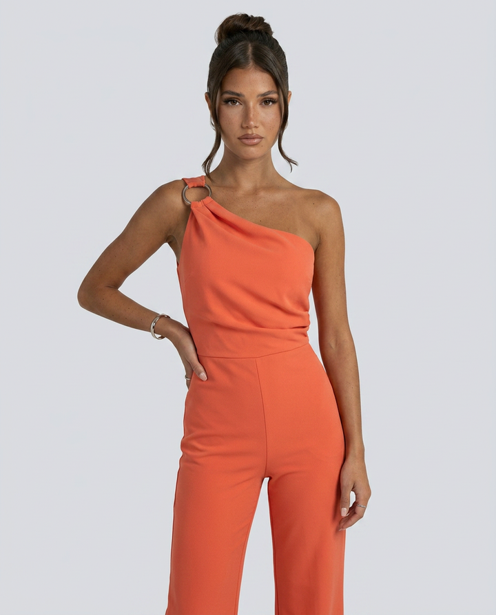 Lucile | One-Shoulder Jumpsuit with Wide-Leg Trousers