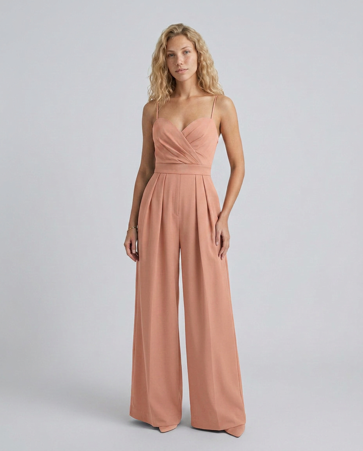 Lessie | Wide-Leg Jumpsuit with Sweetheart Neckline