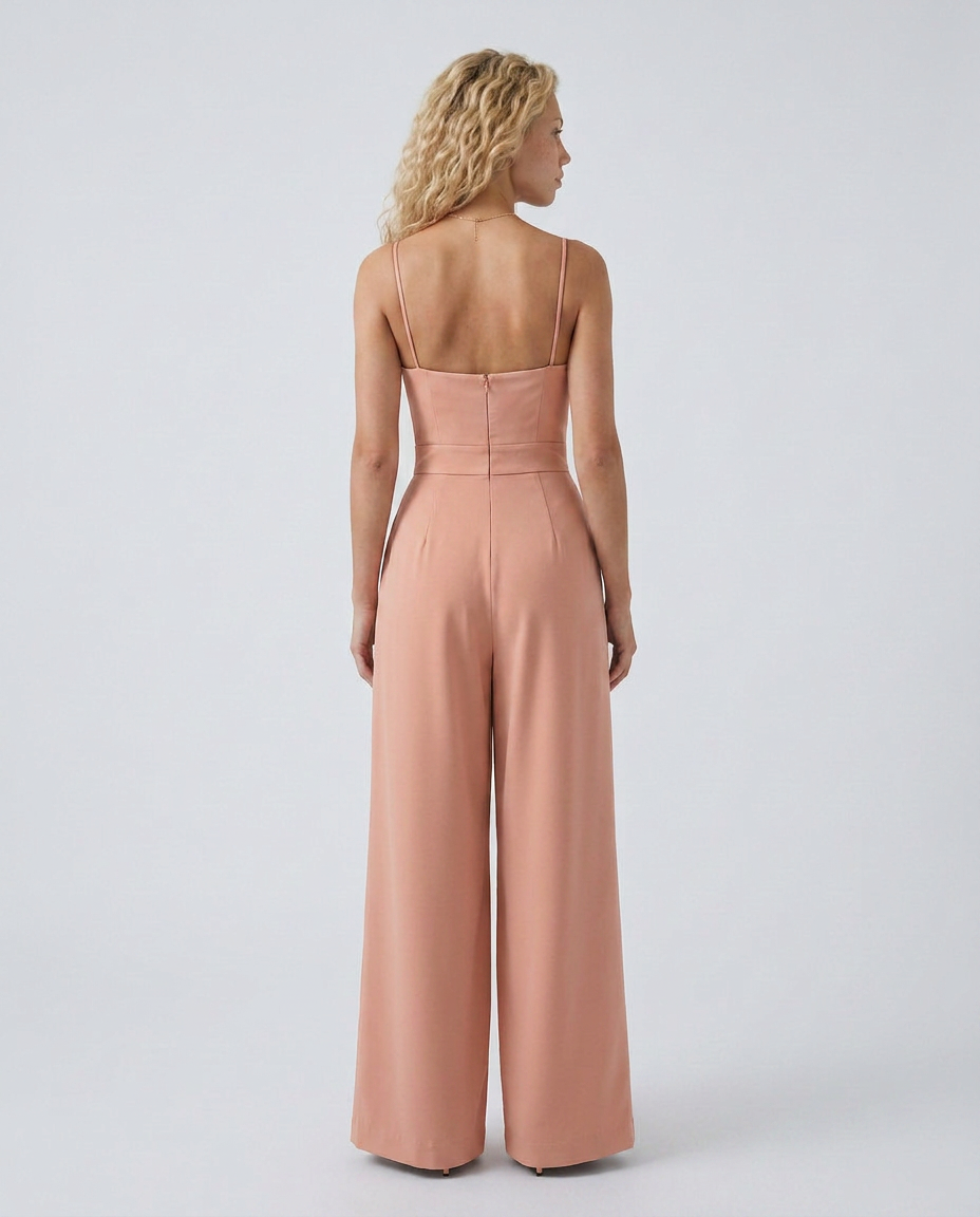 Lessie | Wide-Leg Jumpsuit with Sweetheart Neckline