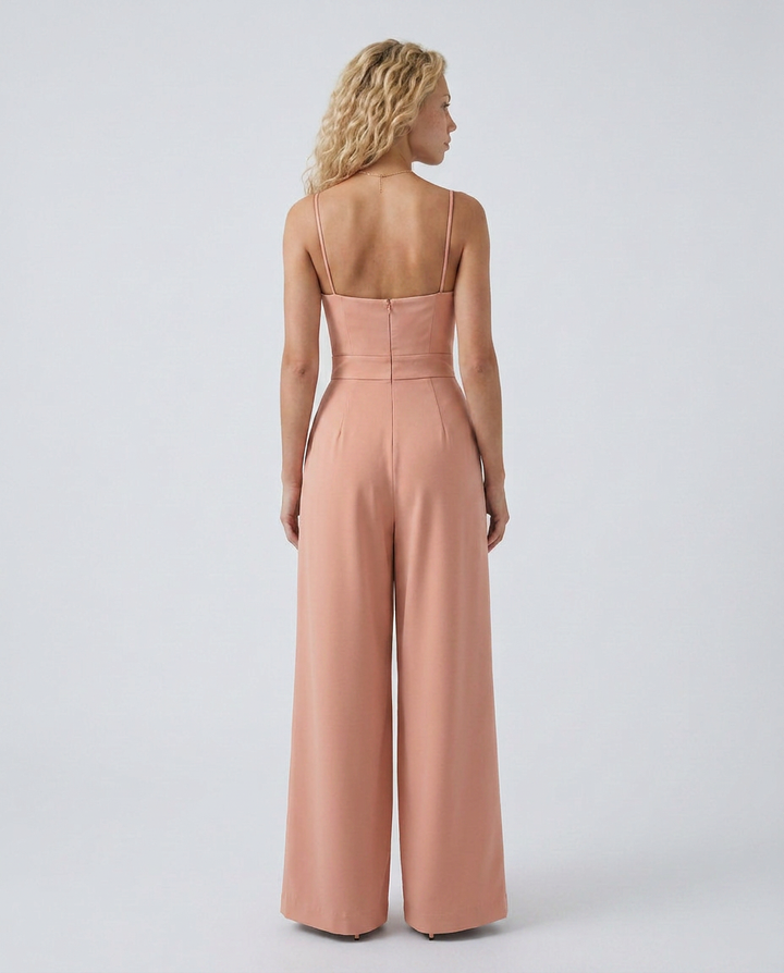 Lessie | Wide-Leg Jumpsuit with Sweetheart Neckline