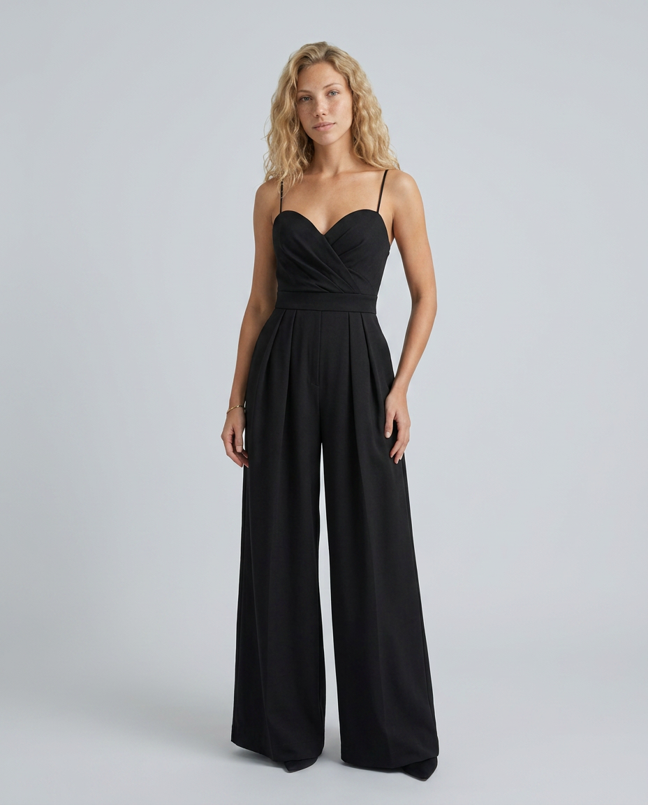 Lessie | Wide-Leg Jumpsuit with Sweetheart Neckline
