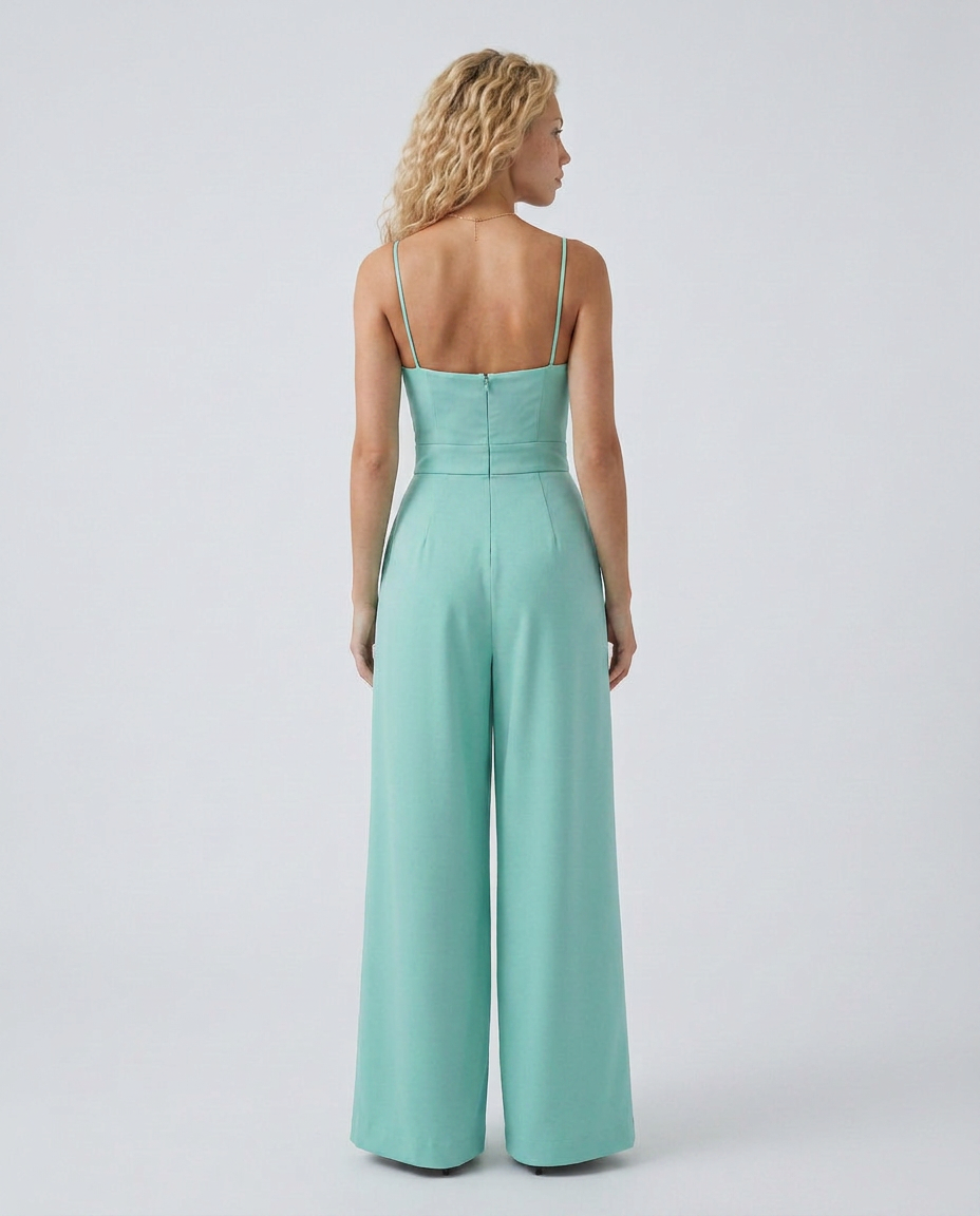 Lessie | Wide-Leg Jumpsuit with Sweetheart Neckline