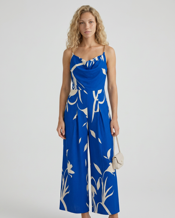 Leticia | Wide-Leg Jumpsuit with Floral Print