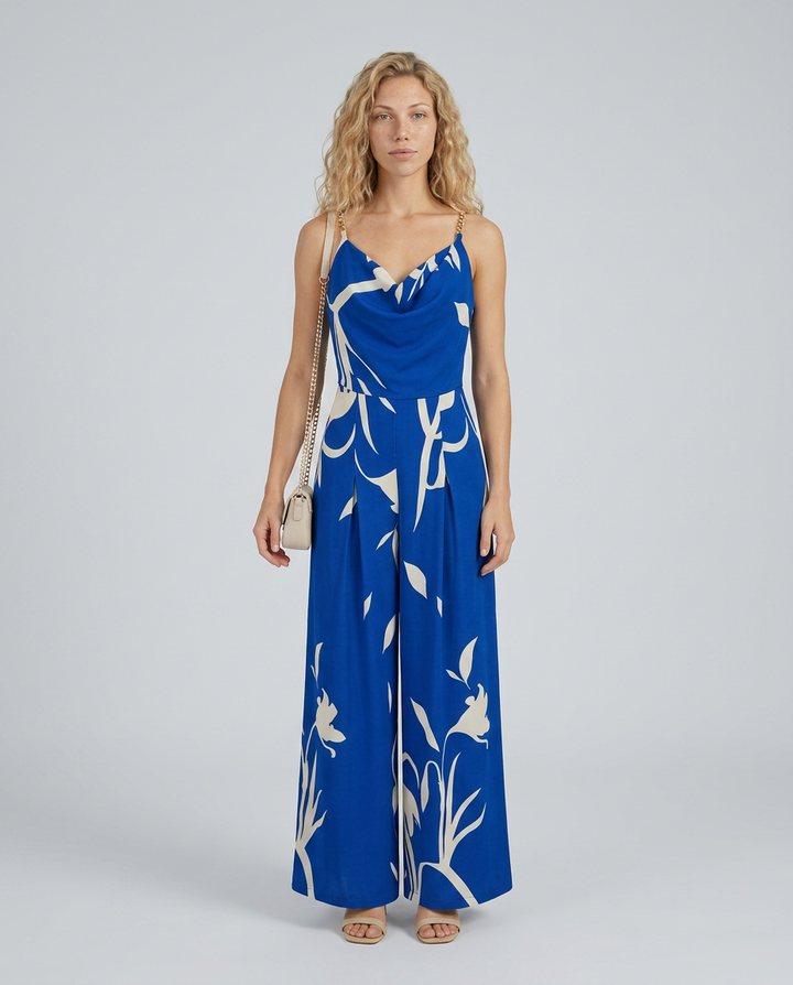Leticia | Wide-Leg Jumpsuit with Floral Print