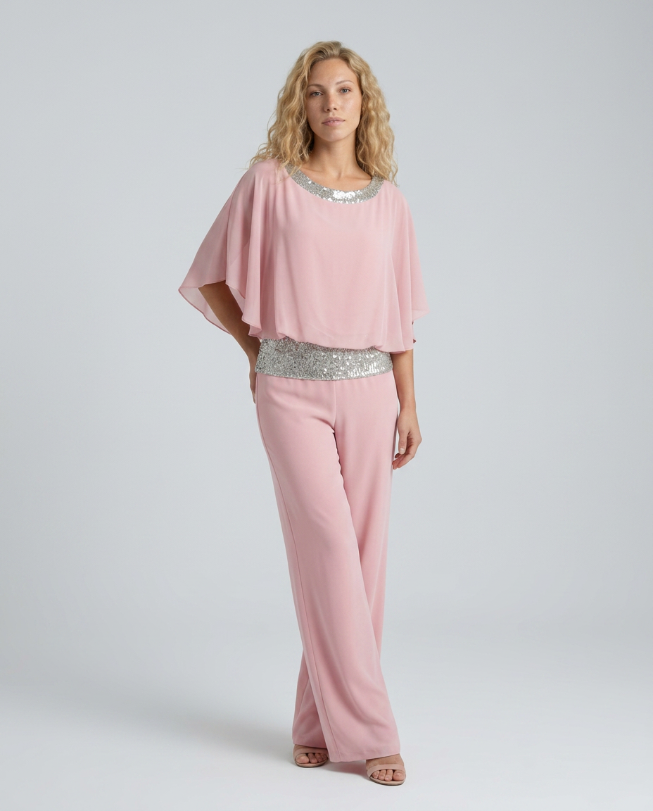Lorrie | Wide-Leg Jumpsuit with Sequin Waist Detail