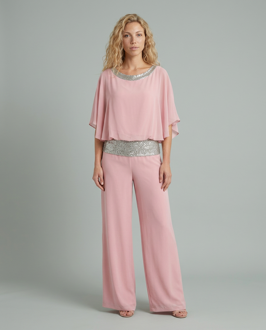 Lorrie | Wide-Leg Jumpsuit with Sequin Waist Detail