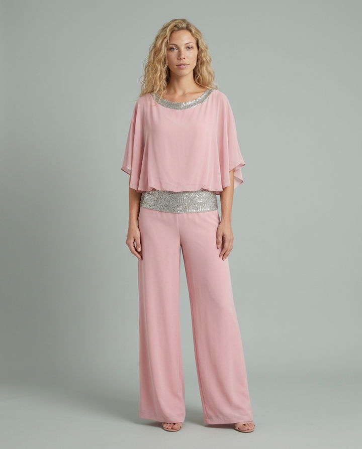 Lorrie | Wide-Leg Jumpsuit with Sequin Waist Detail