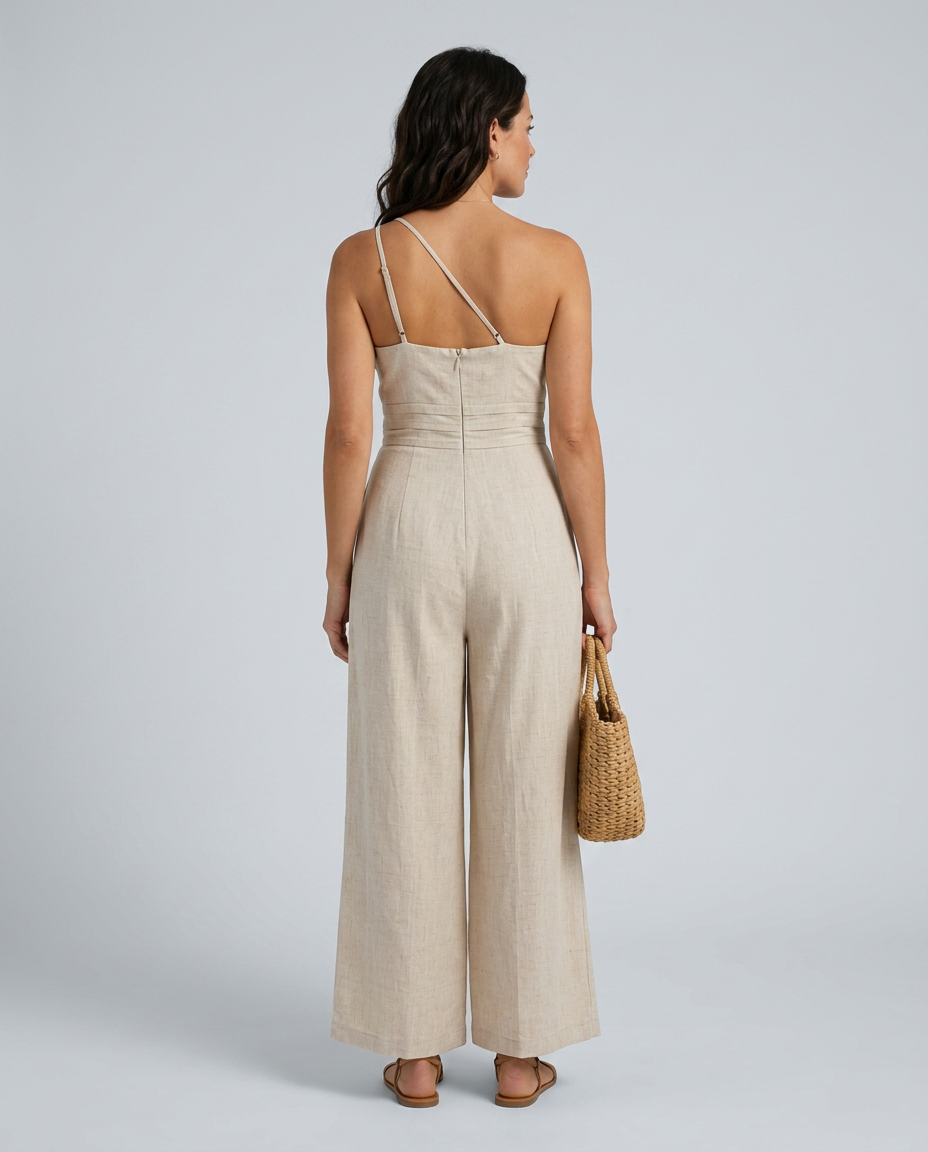 Rhoda | Backless Strap Jumpsuit with Wide-Leg Trousers