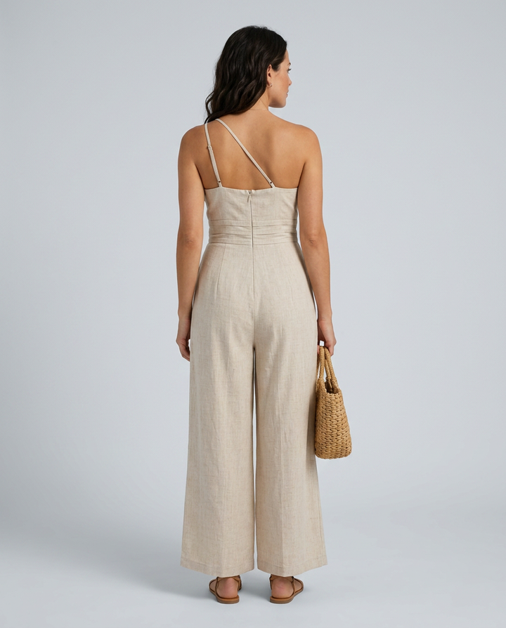 Rhoda | Backless Strap Jumpsuit with Wide-Leg Trousers