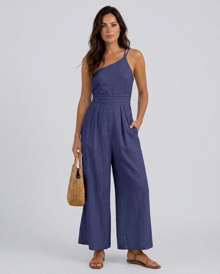 Rhoda | Backless Strap Jumpsuit with Wide-Leg Trousers