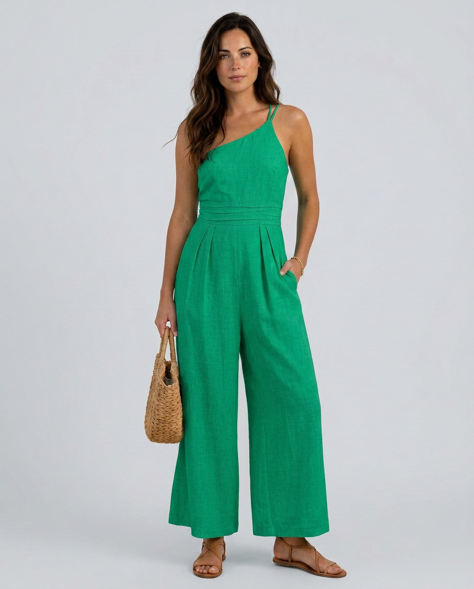 Rhoda | Backless Strap Jumpsuit with Wide-Leg Trousers
