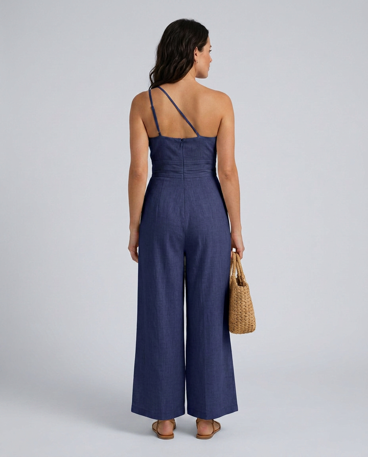 Rhoda | Backless Strap Jumpsuit with Wide-Leg Trousers