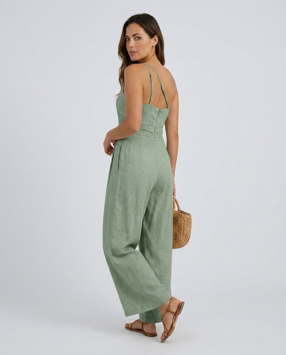 Rhoda | Backless Strap Jumpsuit with Wide-Leg Trousers