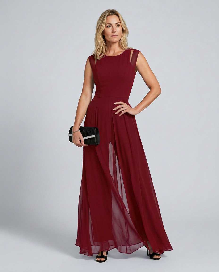 Maggie | Sleeveless Jumpsuit with Wide-Leg Trousers