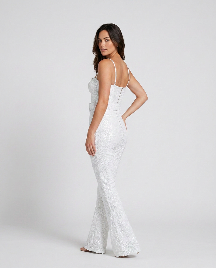 Valentina | Sequin Jumpsuit with Flared Trousers