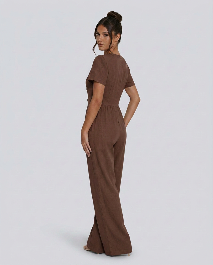 Brandy | Wide-Leg Jumpsuit with Button Detail