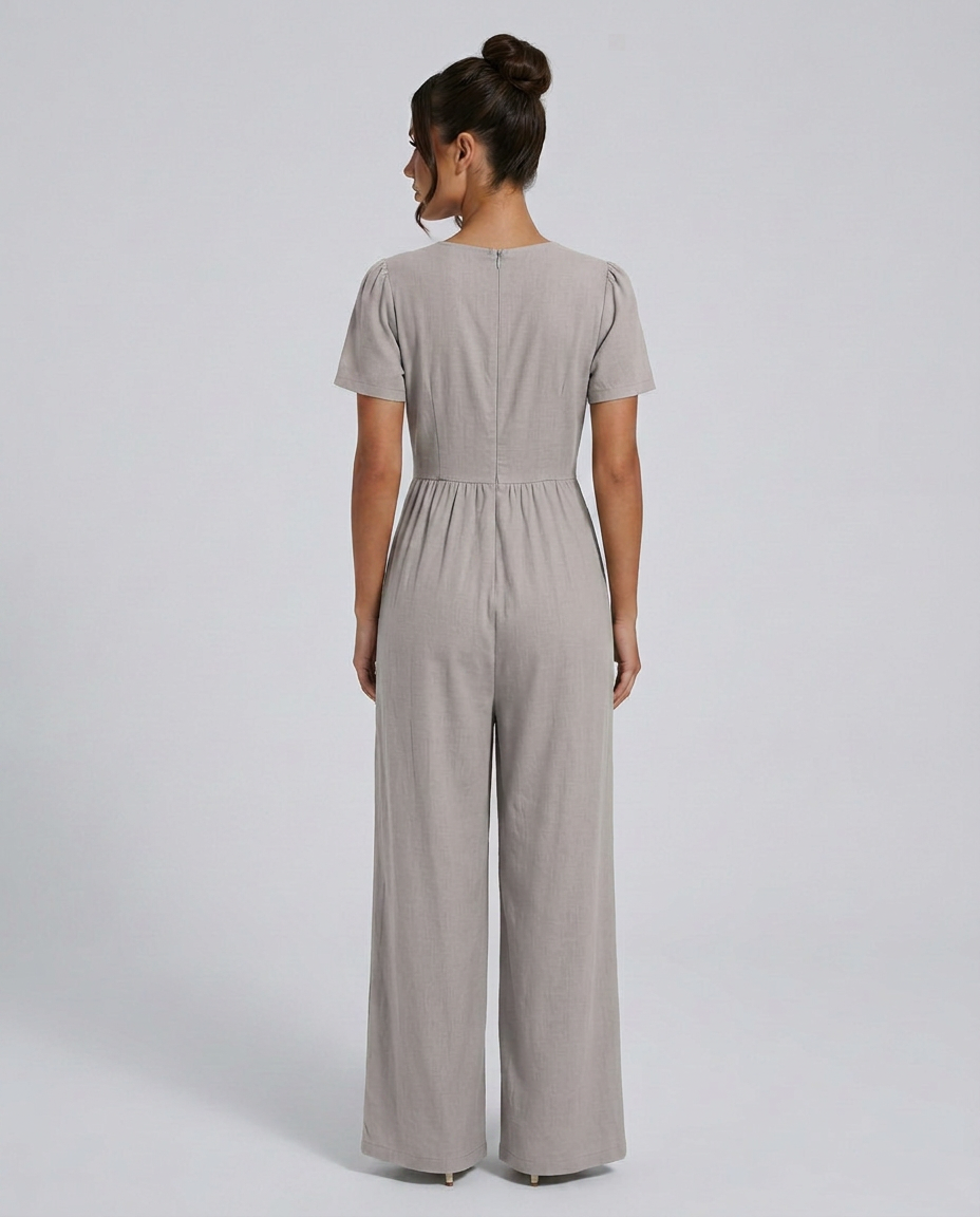 Brandy | Wide-Leg Jumpsuit with Button Detail