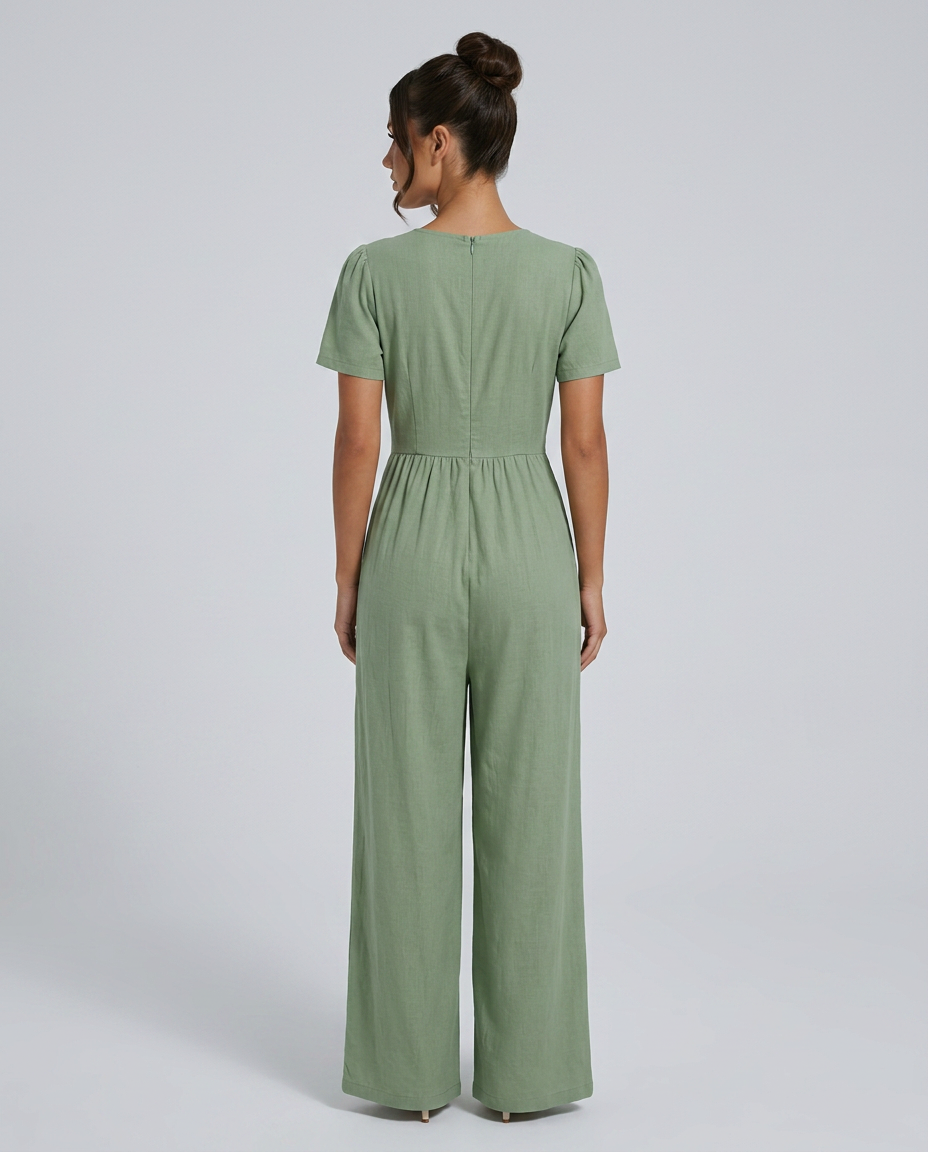 Brandy | Wide-Leg Jumpsuit with Button Detail