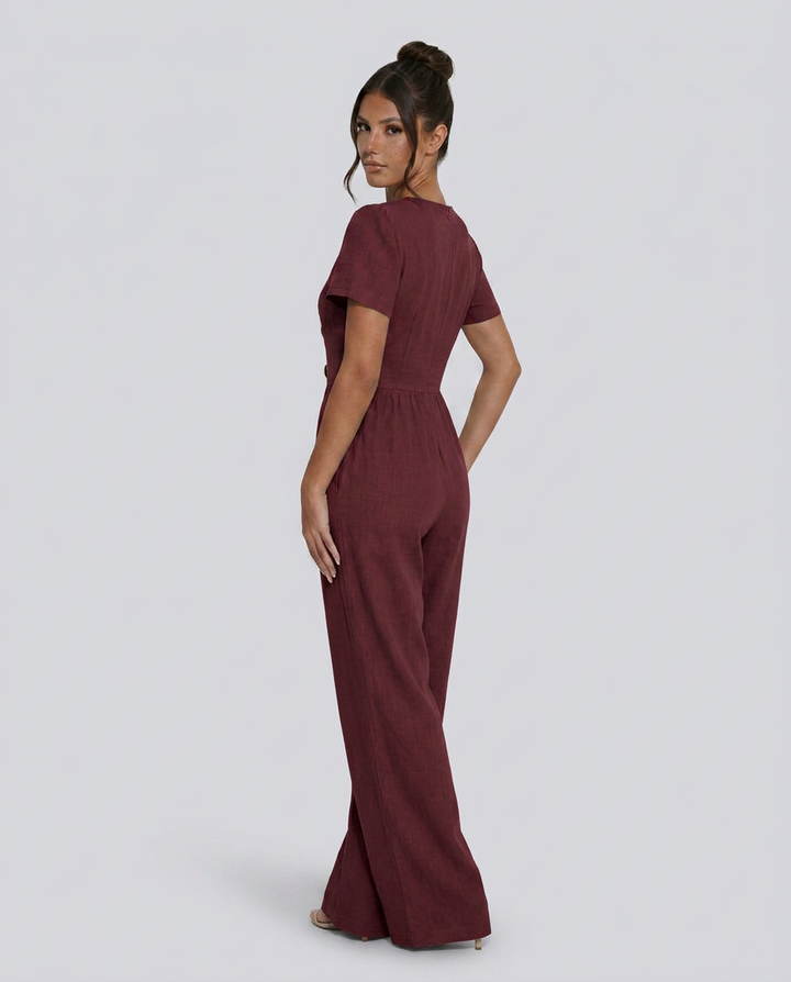 Brandy | Wide-Leg Jumpsuit with Button Detail