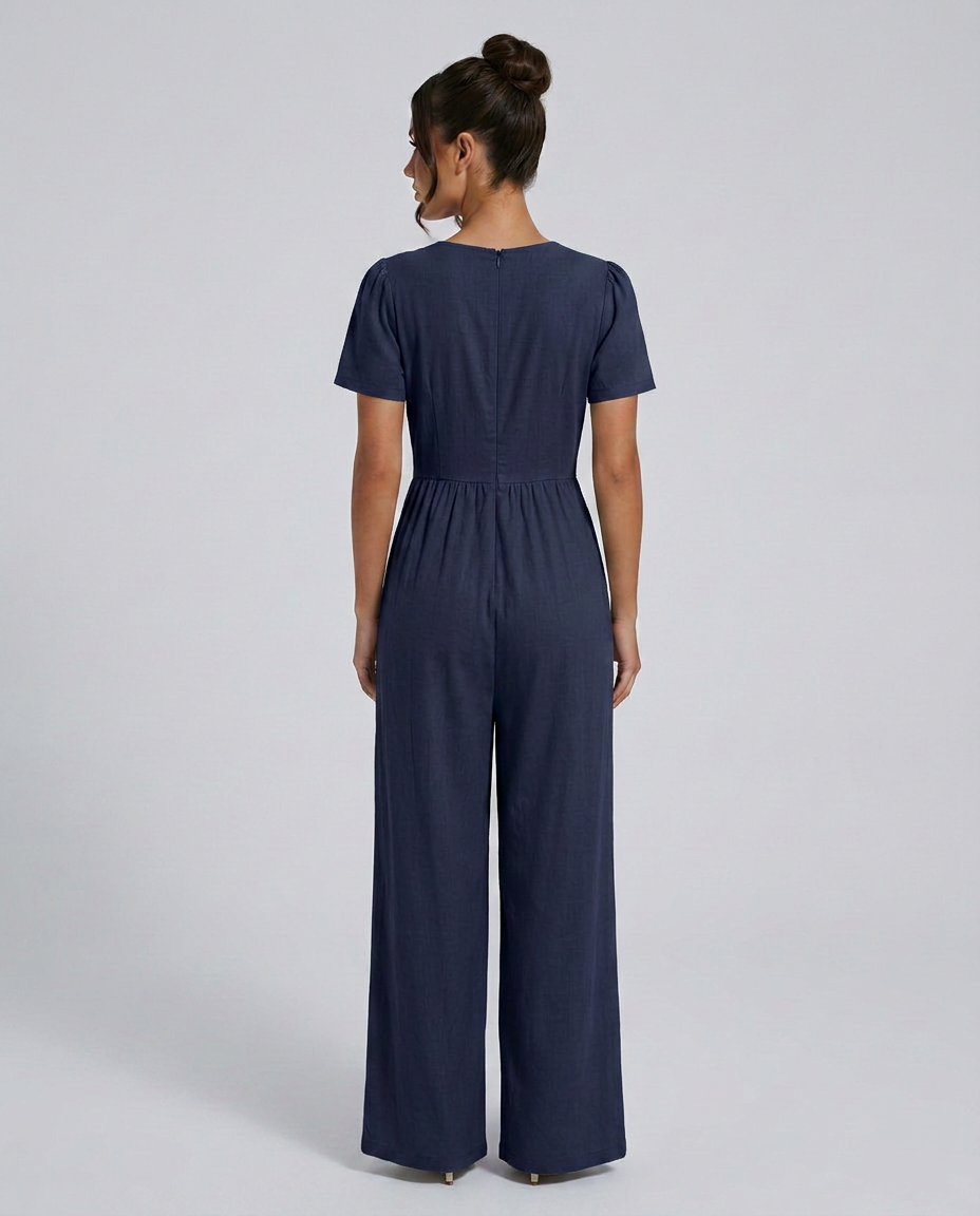 Brandy | Wide-Leg Jumpsuit with Button Detail