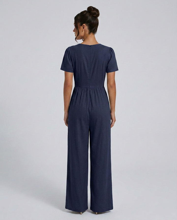 Brandy | Wide-Leg Jumpsuit with Button Detail