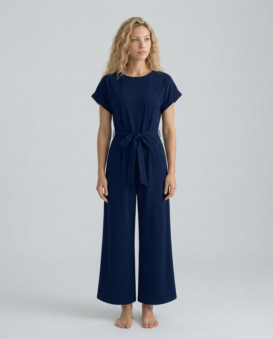 Carly | Wide-Leg Jumpsuit with Waist Belt