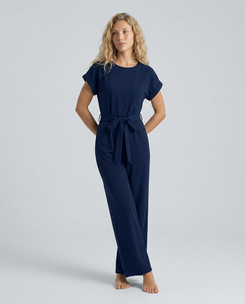 Carly | Wide-Leg Jumpsuit with Waist Belt