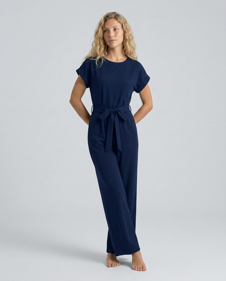 Carly | Wide-Leg Jumpsuit with Waist Belt