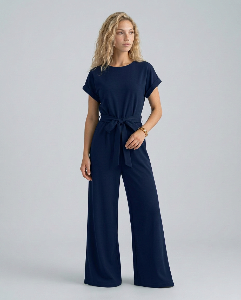 Carly | Wide-Leg Jumpsuit with Waist Belt