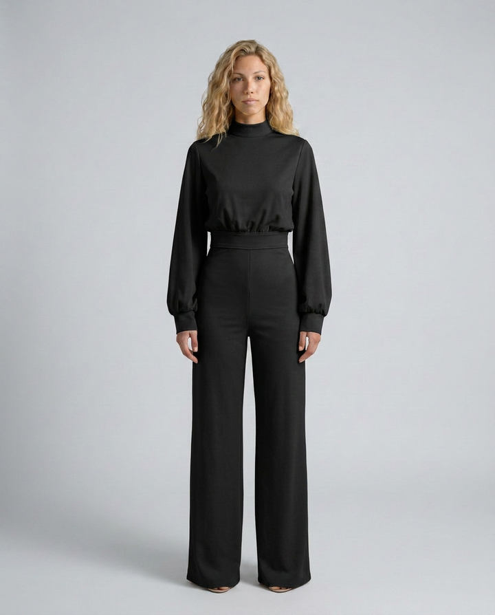 Ellen | Wide-Leg Jumpsuit with High Neck